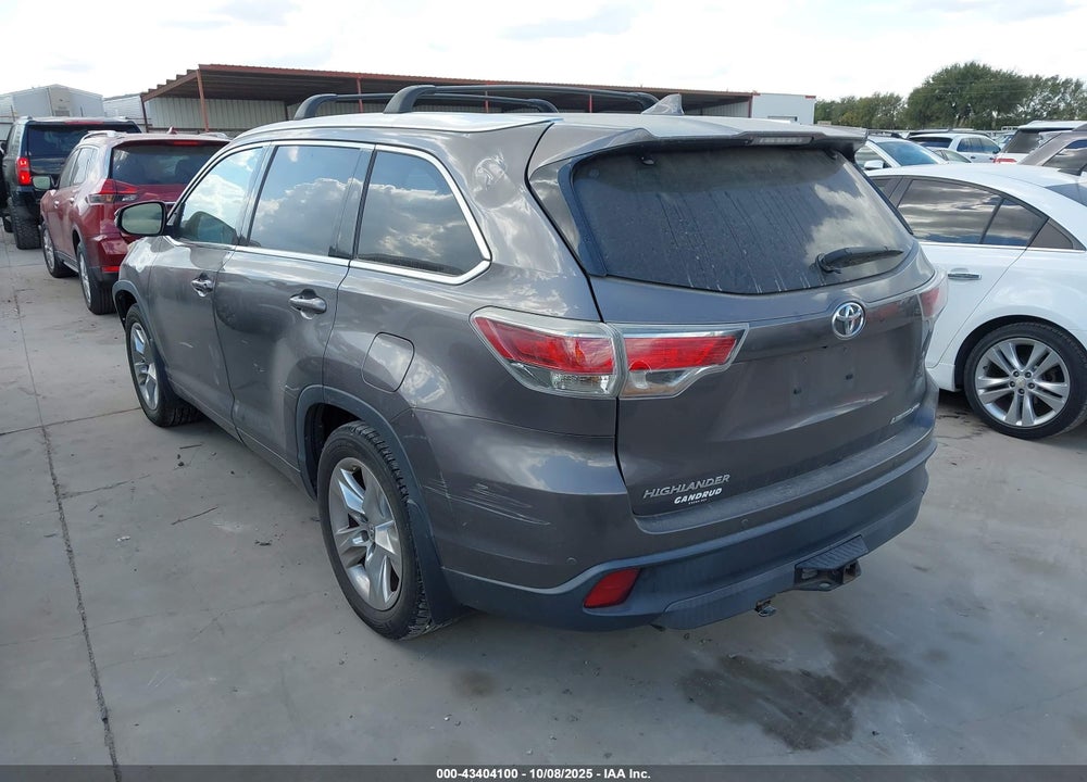 2015 TOYOTA HIGHLANDER LIMITED V6 VIN: 5TDDKRFH2FS087726