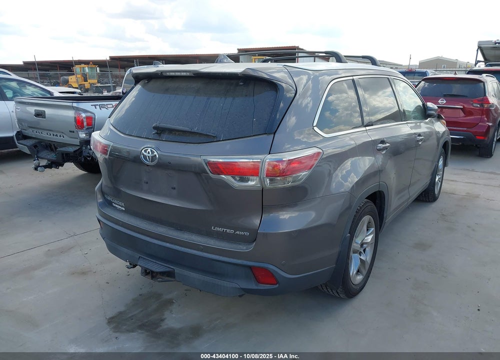 2015 TOYOTA HIGHLANDER LIMITED V6 VIN: 5TDDKRFH2FS087726