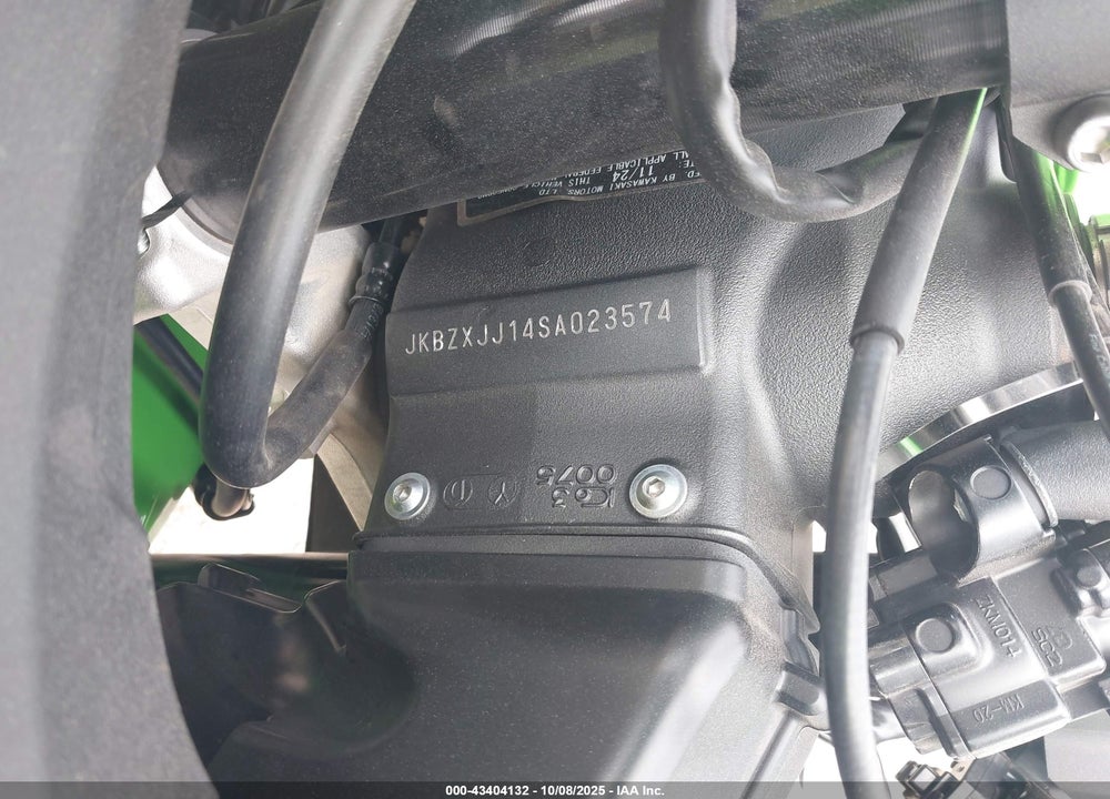 2025 KAWASAKI ZX636 K VIN: JKBZXJJ14SA023574