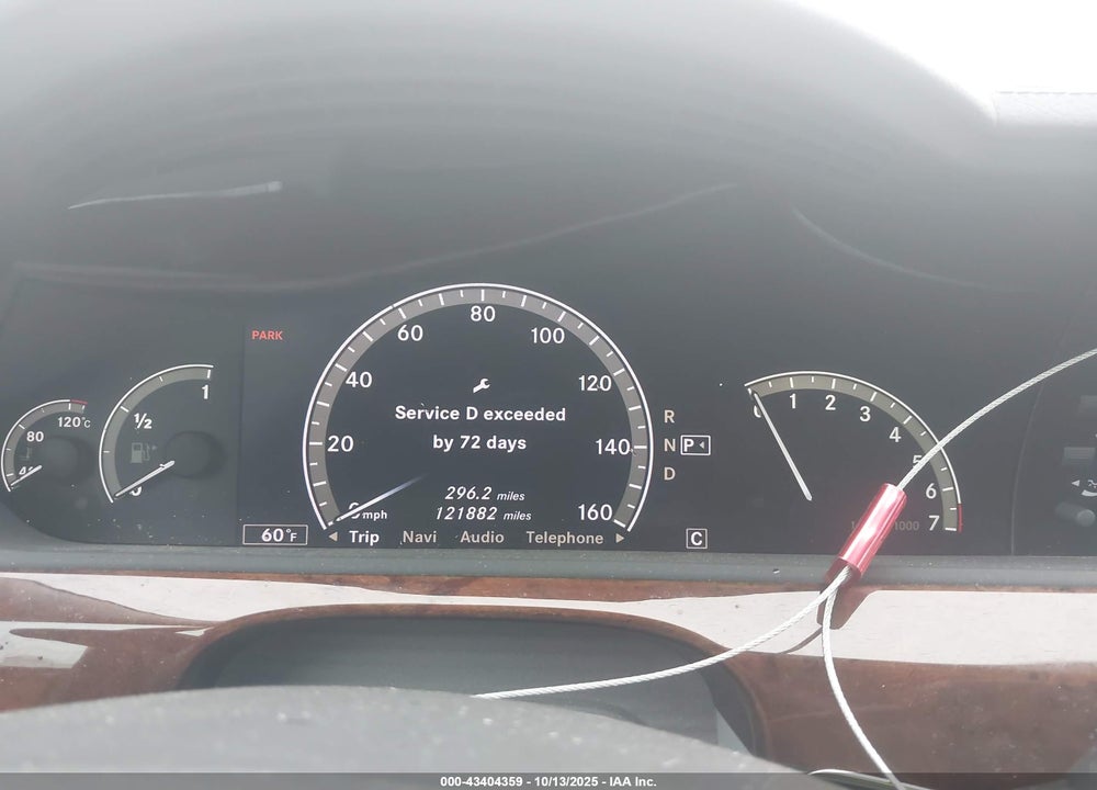 2007 MERCEDES-BENZ S CLASS VIN: WDDNG71X87A077120
