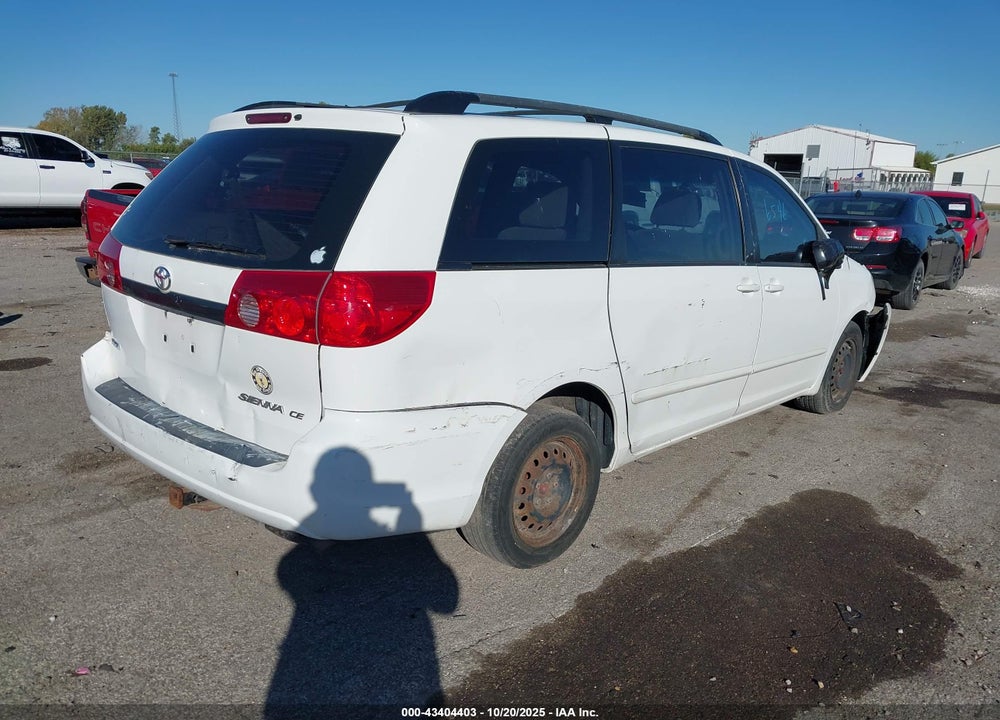 2008 TOYOTA SIENNA CE VIN: 5TDZK23C38S156710
