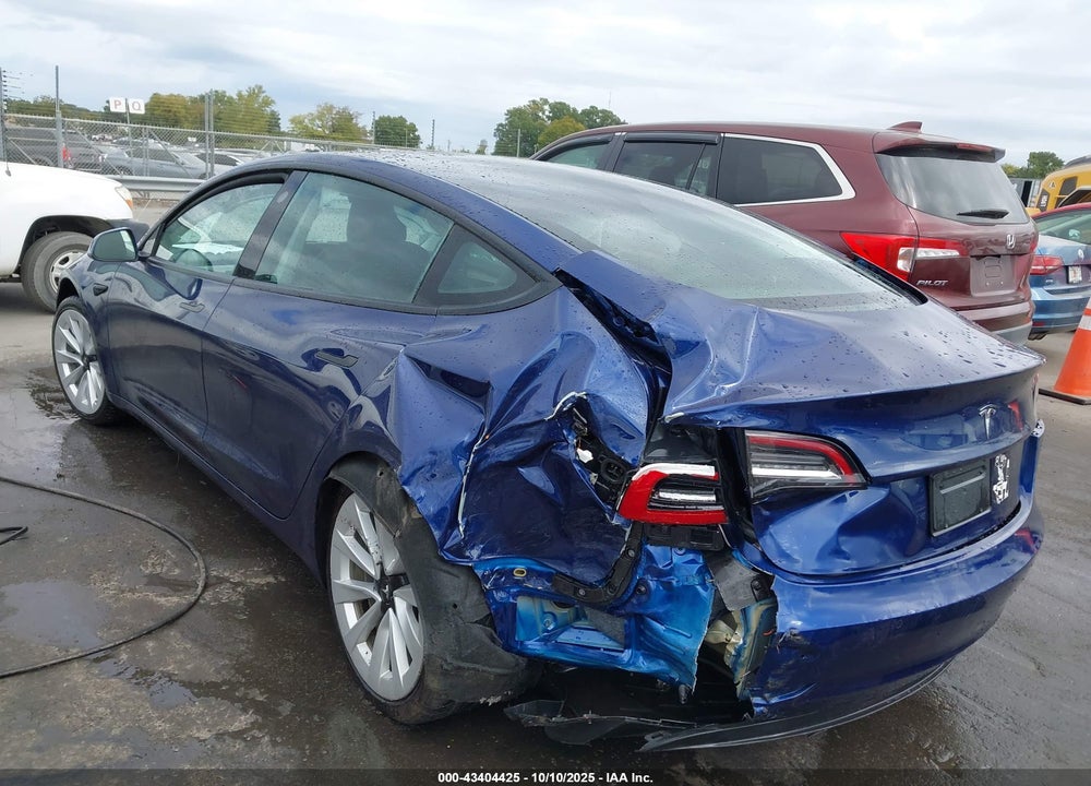 2022 TESLA MODEL 3 REAR-WHEEL DRIVE VIN: 5YJ3E1EA0NF370475