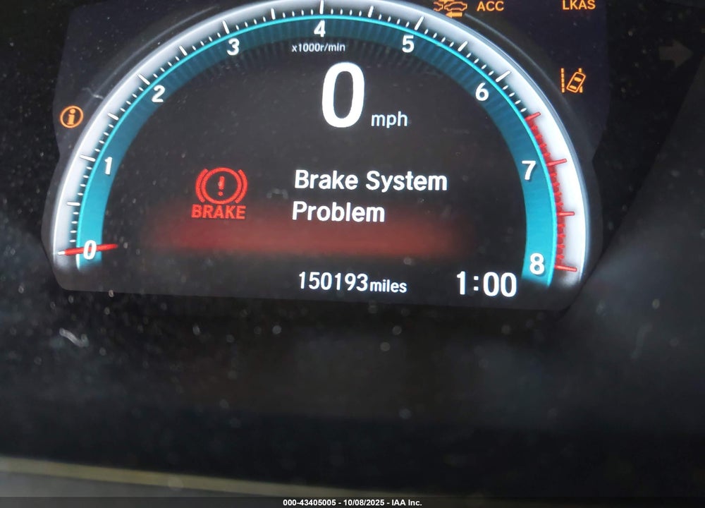 2019 HONDA CIVIC TOURING VIN: JHMFC1F96KX005757