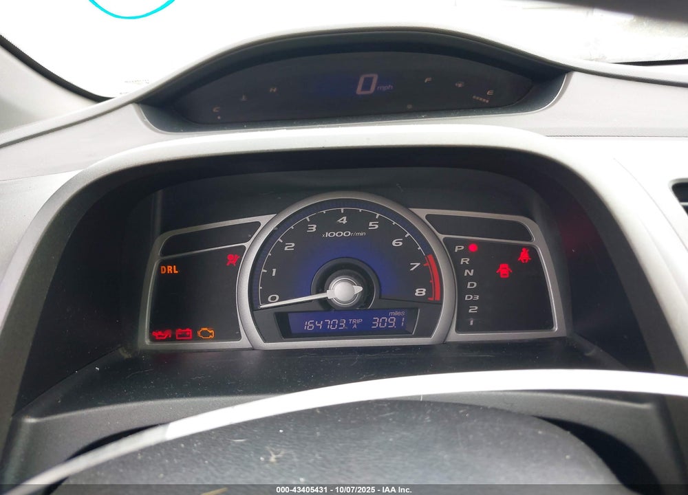 2007 HONDA CIVIC VIN: 2HGFG12697H573449