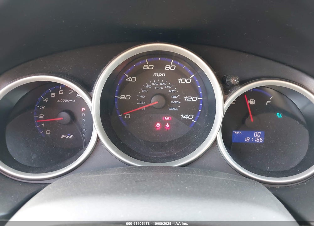 2007 HONDA FIT VIN: JHMGD38437S063800