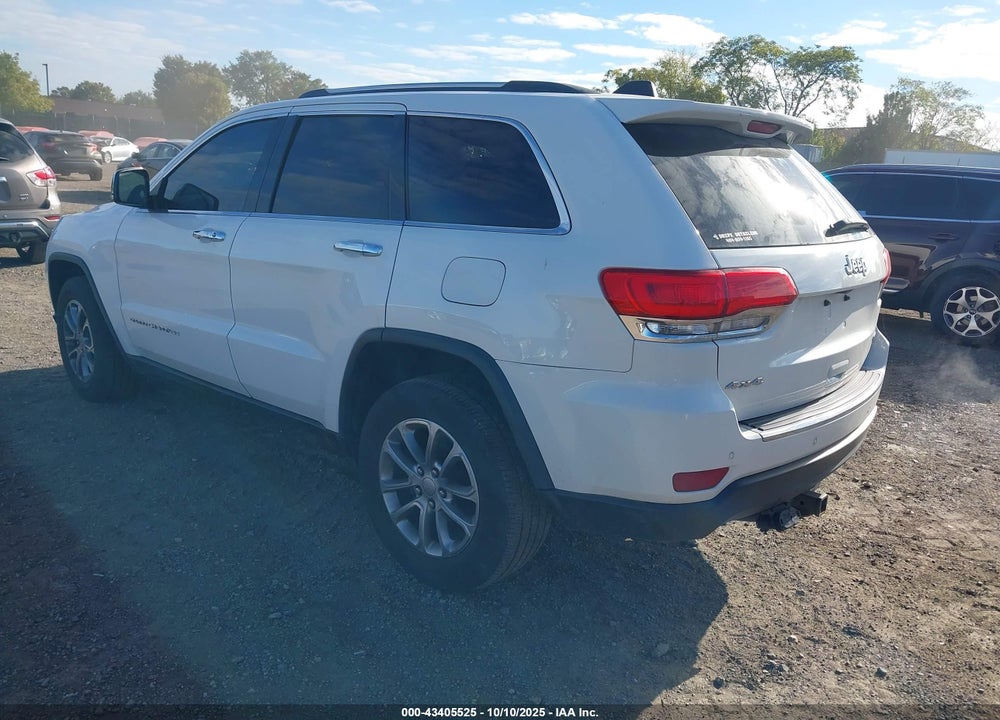 2016 JEEP GRAND CHEROKEE LIMITED VIN: 1C4RJFBG5GC381628