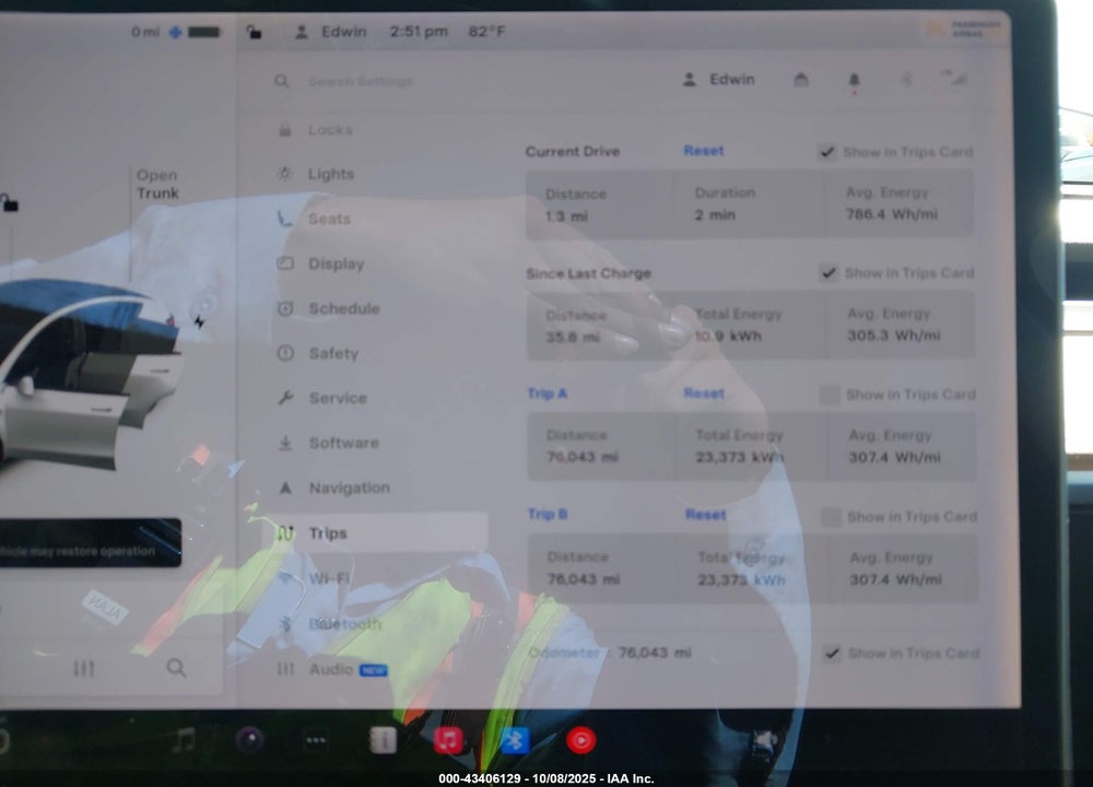 2020 TESLA MODEL Y VIN: 5YJYGDEE2LF053962