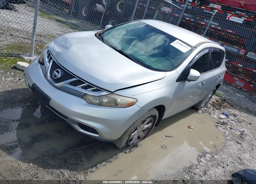 2011 NISSAN MURANO S VIN: JN8AZ1MU7BW058687