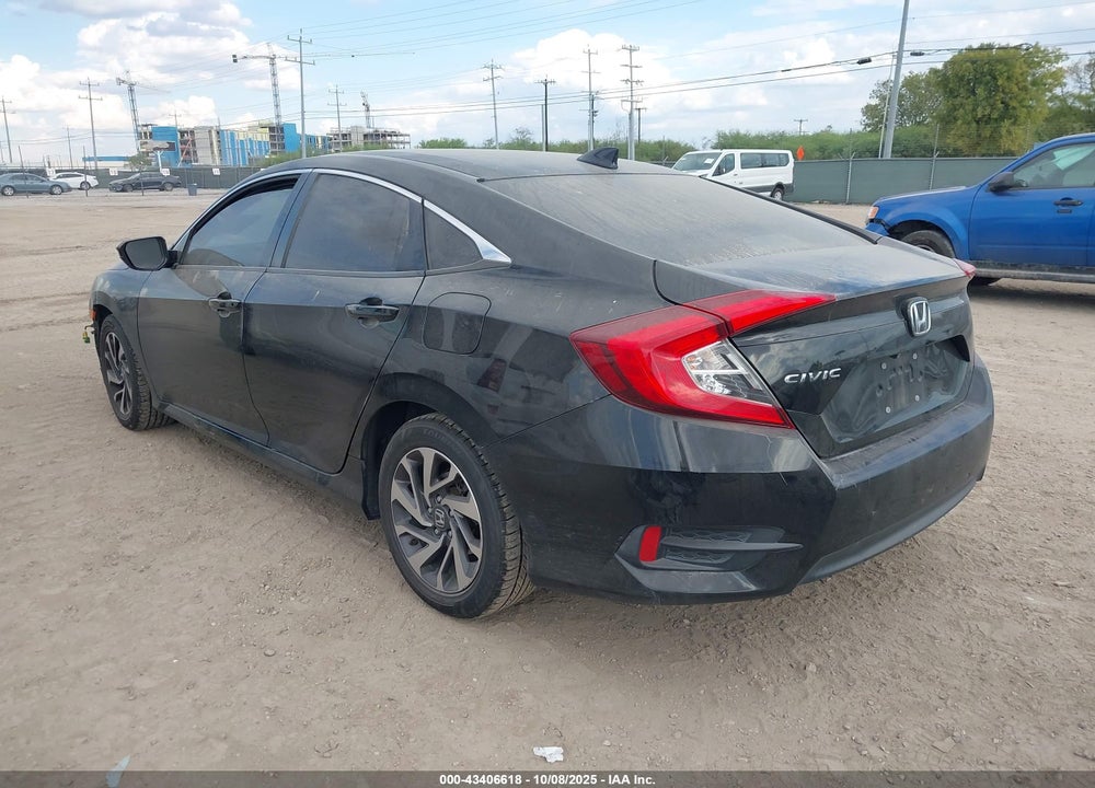 2018 HONDA CIVIC EX VIN: 2HGFC2F74JH542606