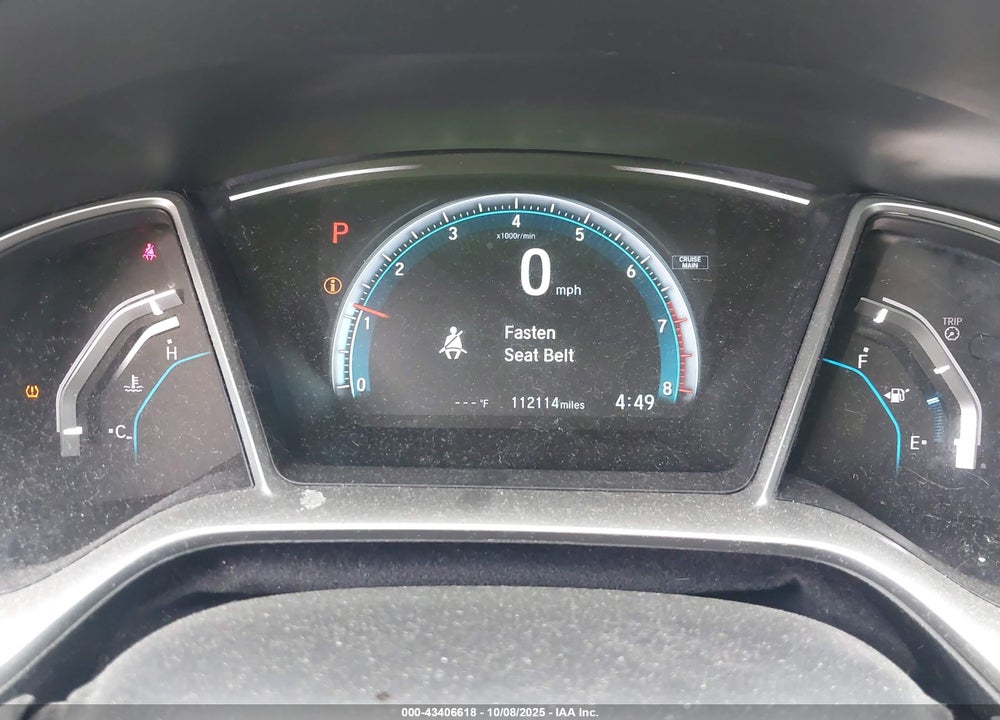 2018 HONDA CIVIC EX VIN: 2HGFC2F74JH542606