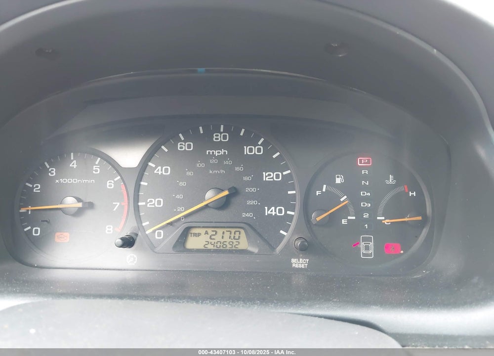 1998 HONDA ACCORD EX V6 VIN: 1HGCG1659WA010550
