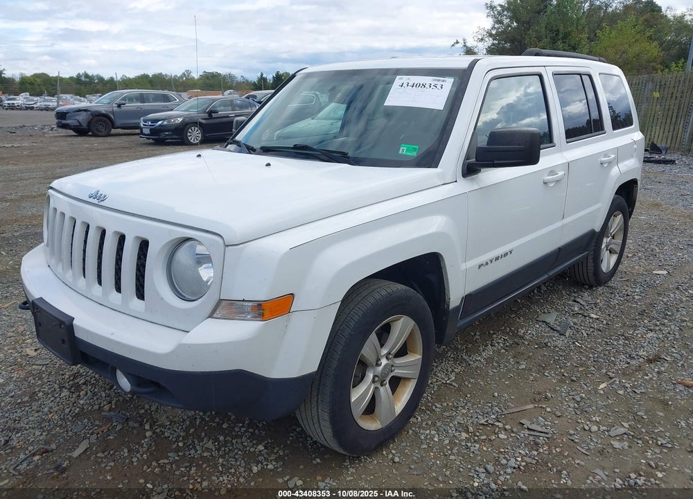 2016 JEEP PATRIOT VIN: 1C4NJRFB2GD627818