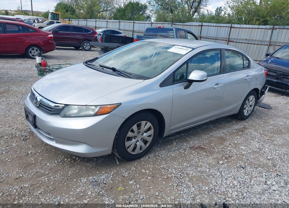 2012 HONDA CIVIC VIN: 19XFB2F5XCE083774