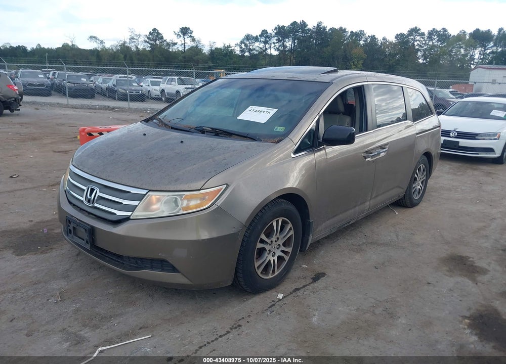 2011 HONDA ODYSSEY EX-L VIN: 5FNRL5H65BB027655