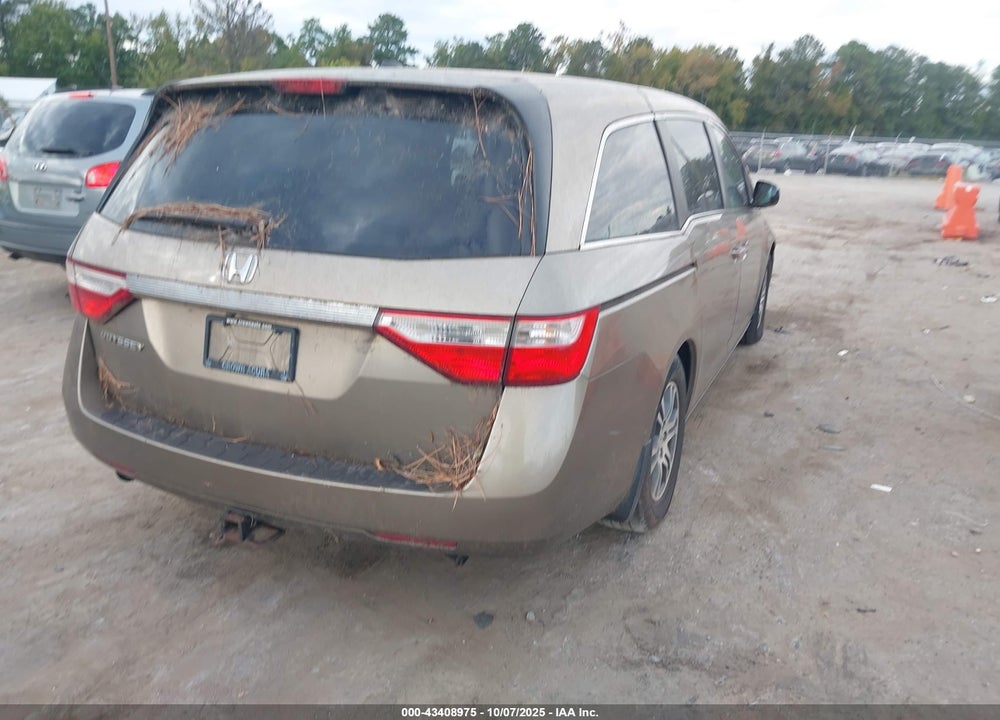 2011 HONDA ODYSSEY EX-L VIN: 5FNRL5H65BB027655