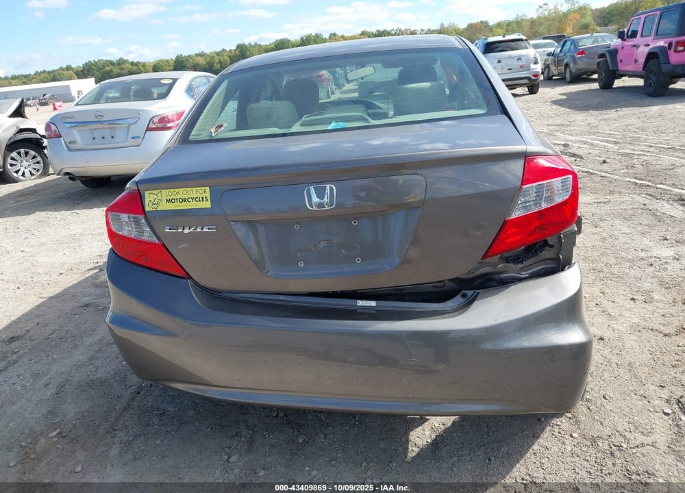 2012 HONDA CIVIC VIN: 19XFB2F89CE087339