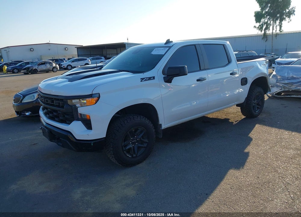 2025 CHEVROLET SILVERADO 1500 4WD SHORT BED CUSTOM TRAIL BOSS VIN: 3GCPKCEK9SG134363