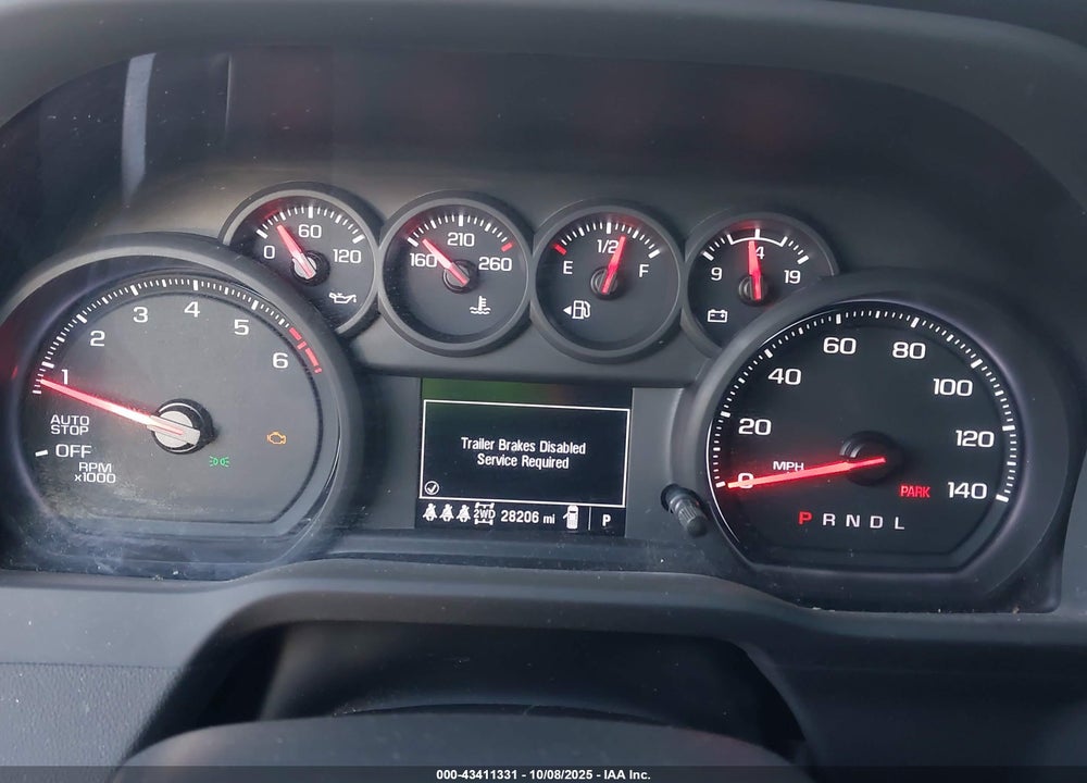 2025 CHEVROLET SILVERADO 1500 4WD SHORT BED CUSTOM TRAIL BOSS VIN: 3GCPKCEK9SG134363
