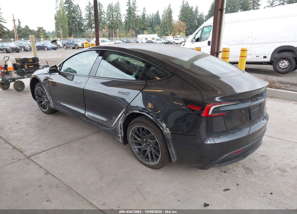 2025 TESLA MODEL 3 LONG RANGE REAR-WHEEL DRIVE VIN: 5YJ3E1EA5SF004300