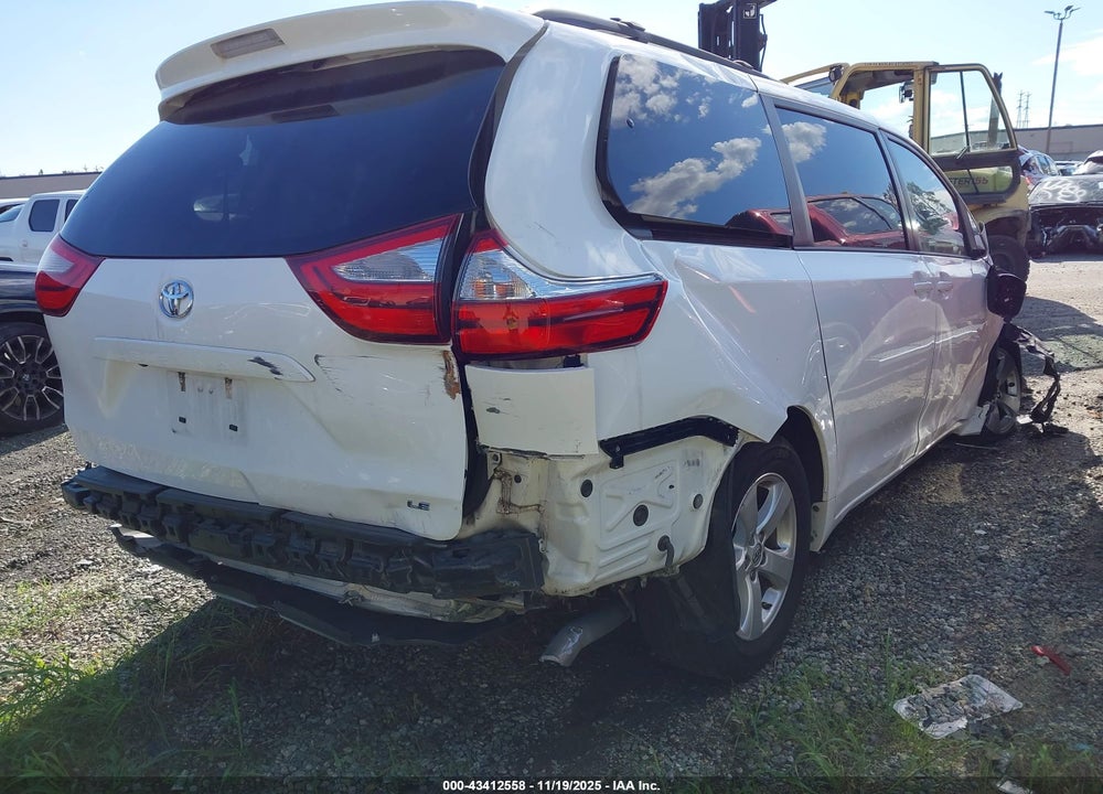 2016 TOYOTA SIENNA LE 8 PASSENGER VIN: 5TDKK3DC0GS717160