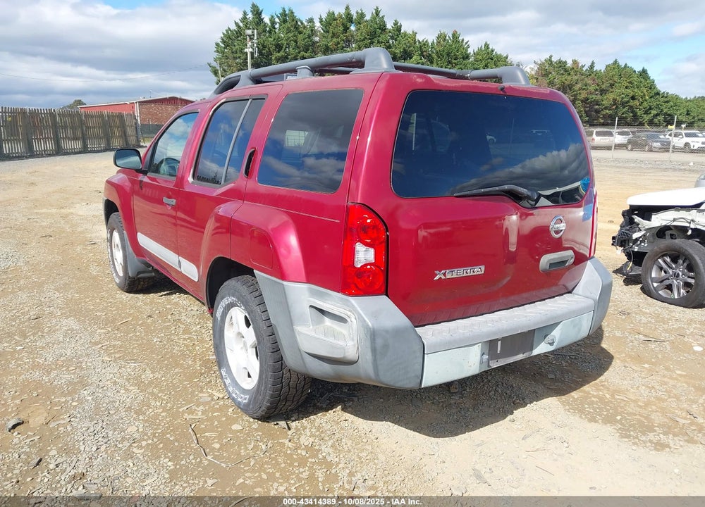2005 NISSAN XTERRA S VIN: 5N1AN08U75C606698