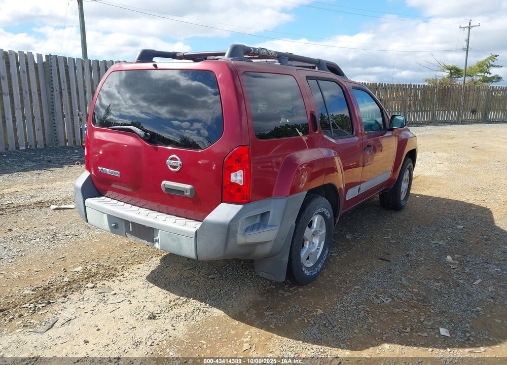 2005 NISSAN XTERRA S VIN: 5N1AN08U75C606698