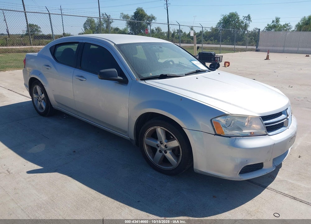 2012 DODGE AVENGER SE VIN: 1C3CDZAB7CN324399