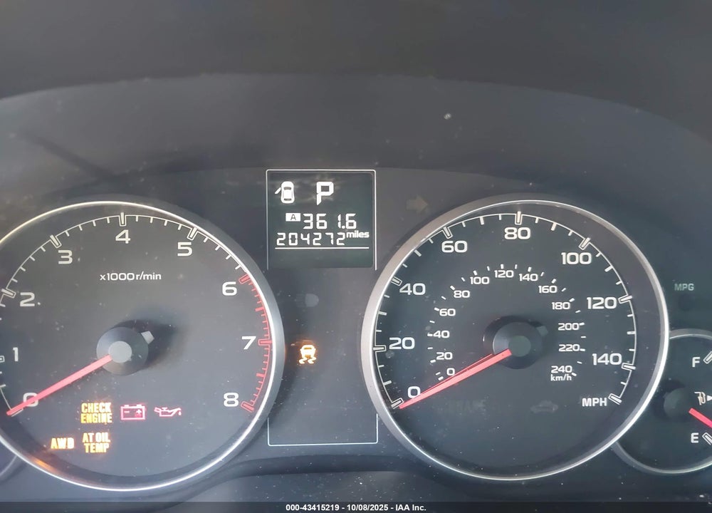 2014 SUBARU OUTBACK VIN: 4S4BRCCC6E3244162