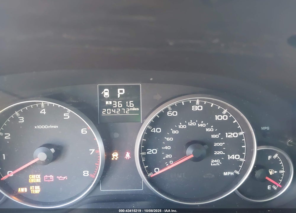 2014 SUBARU OUTBACK VIN: 4S4BRCCC6E3244162