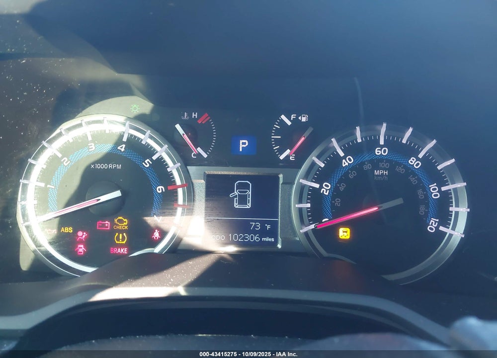 2019 TOYOTA 4RUNNER SR5 PREMIUM VIN: JTEZU5JR1K5207505