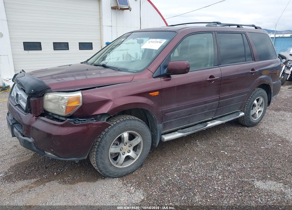 2008 HONDA PILOT EX-L VIN: 5FNYF187X8B048398