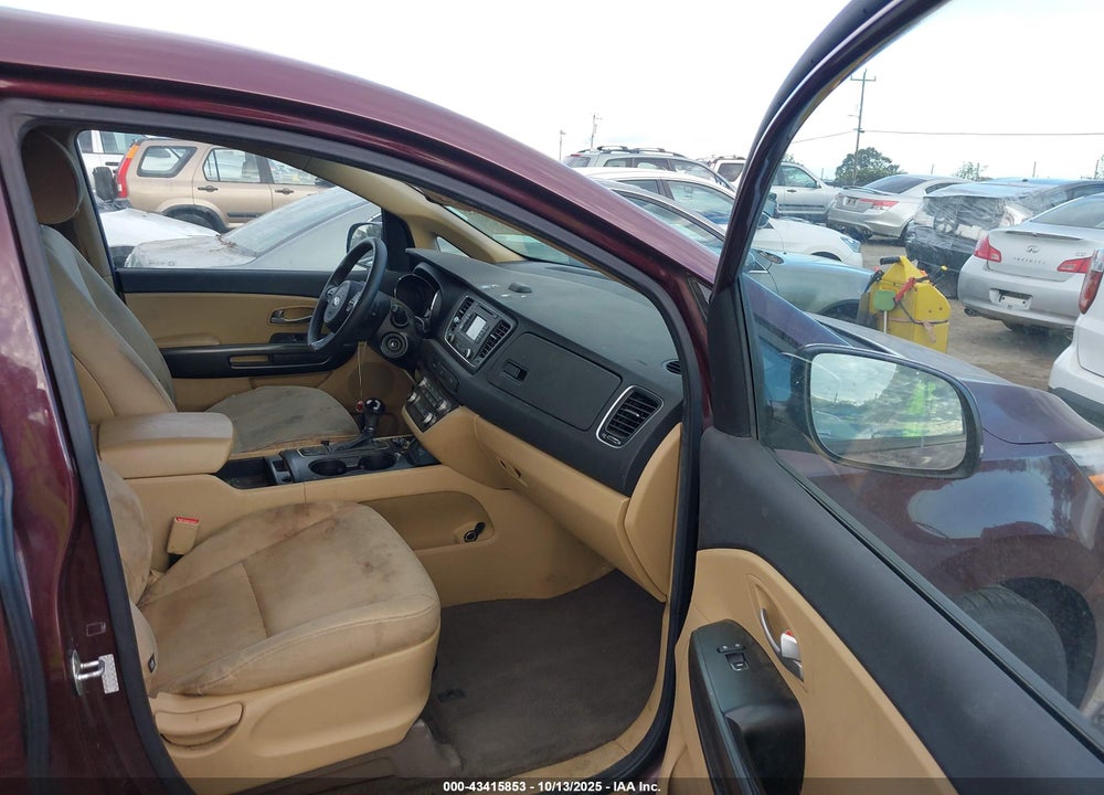 2016 KIA SEDONA LX VIN: KNDMB5C13G6172172