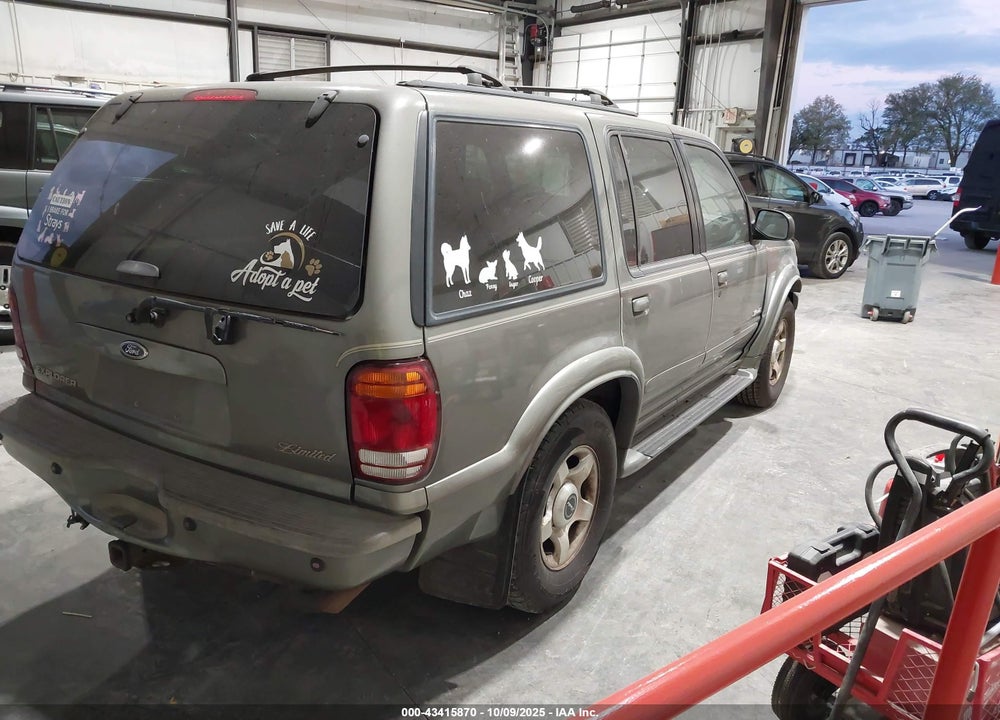 2001 FORD EXPLORER LIMITED VIN: 1FMDU75E41ZA85632