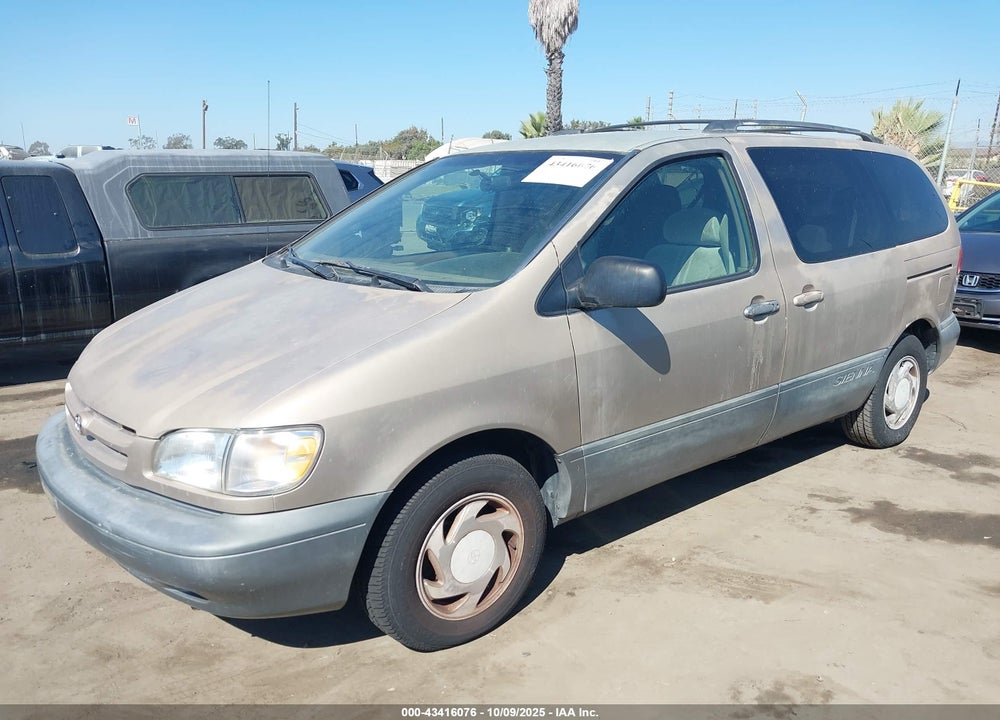 2000 TOYOTA SIENNA VIN: 4T3ZF13C2YU232902