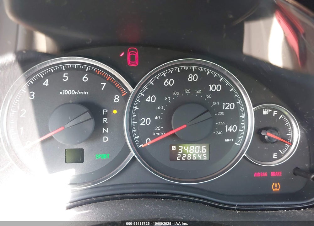 2008 SUBARU OUTBACK 2.5I LIMITED/2.5I LIMITED L.L. BEAN EDITION VIN: 4S4BP62C887309535