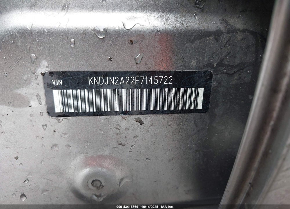2015 KIA SOUL VIN: KNDJN2A22F7145722