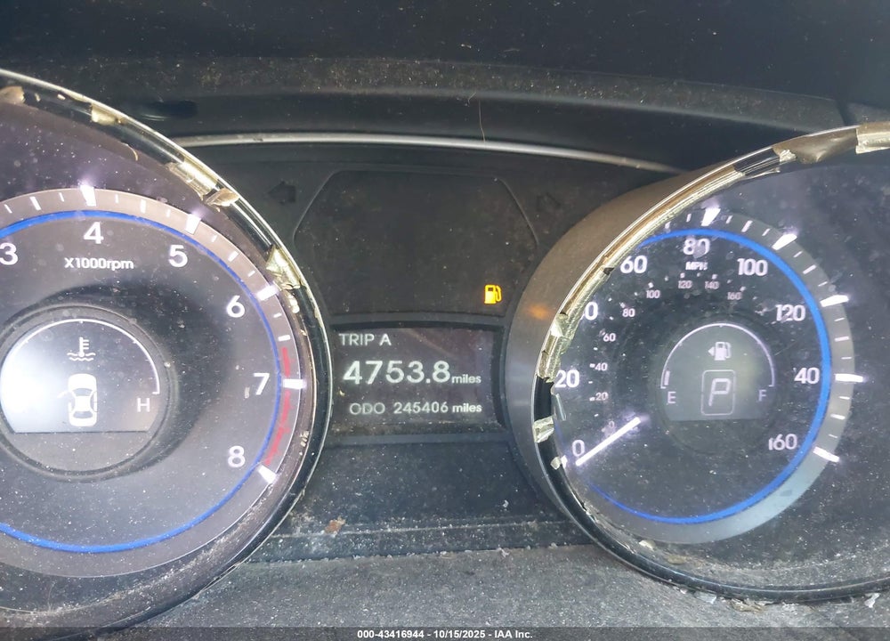 2013 HYUNDAI SONATA GLS VIN: 5NPEB4AC6DH624880