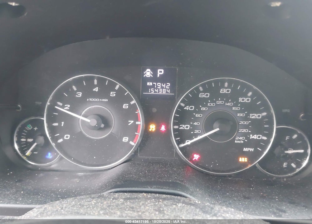 2012 SUBARU OUTBACK VIN: 4S4BRBAC7C3283885