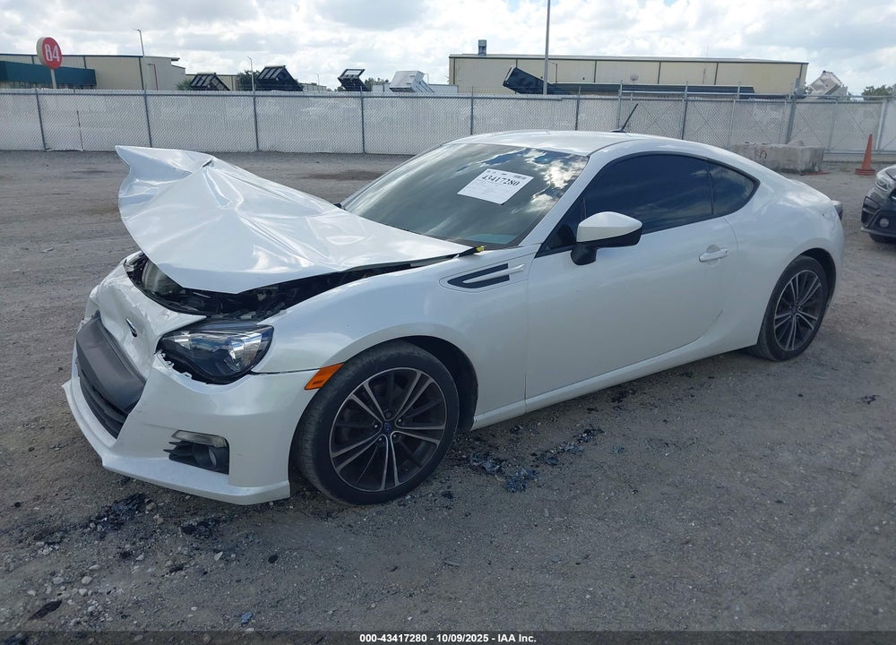 2013 SUBARU BRZ VIN: JF1ZCAB1XD1608429