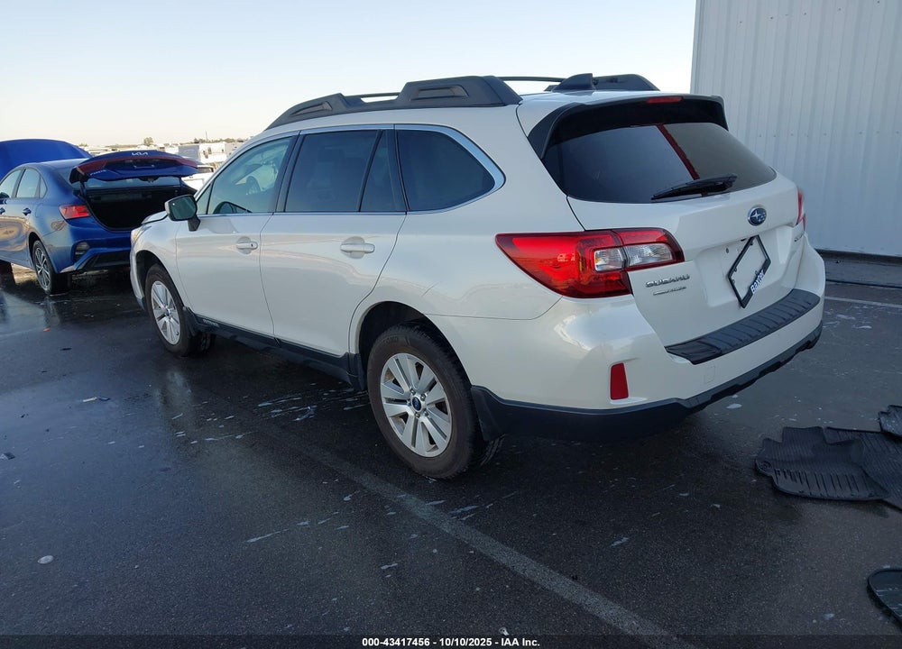 2016 SUBARU OUTBACK 2.5I PREMIUM VIN: 4S4BSBCCXG3309290