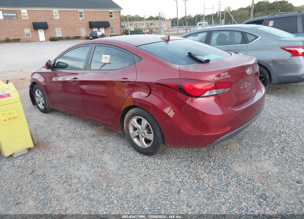 2014 HYUNDAI ELANTRA VIN: 5NPDH4AE6EH546355