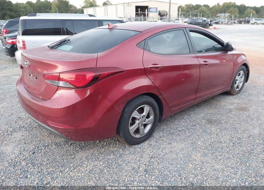 2014 HYUNDAI ELANTRA VIN: 5NPDH4AE6EH546355