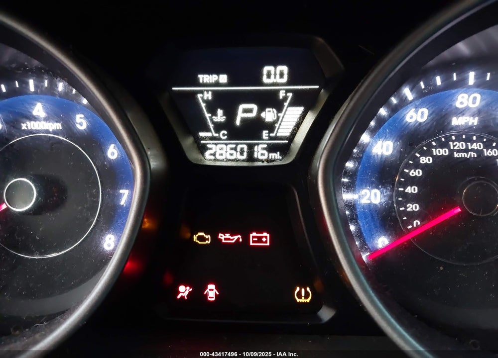 2014 HYUNDAI ELANTRA VIN: 5NPDH4AE6EH546355