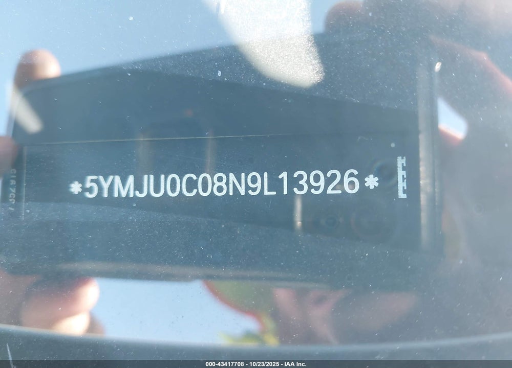 2022 BMW X5 VIN: 5YMJU0C08N9L13926