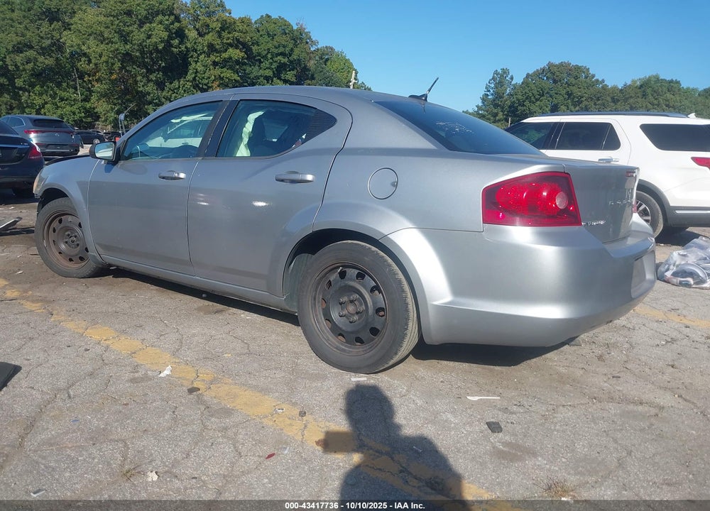 2014 DODGE AVENGER VIN: 1C3CDZABXEN105097