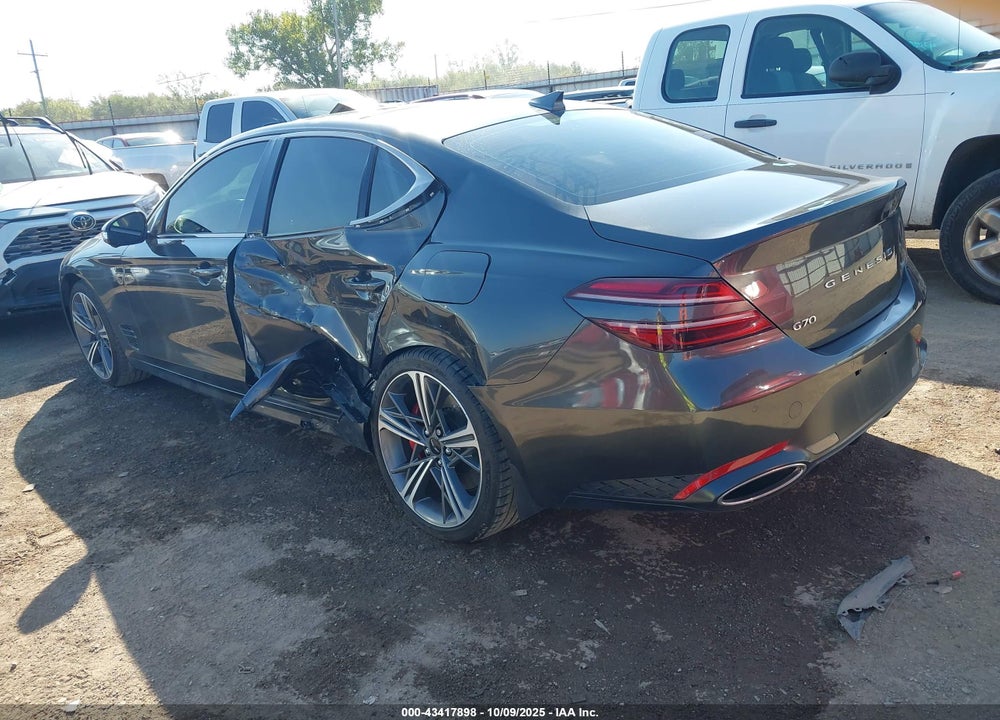 2025 GENESIS G70 3.3T RWD SPORT ADVANCED VIN: KMTG54SE7SU145100