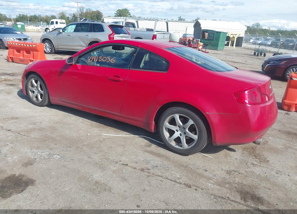 2003 INFINITI G35 BASE W/LEATHER VIN: JNKCV54E23M221497