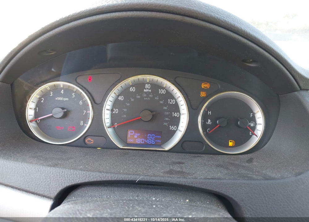 2009 HYUNDAI SONATA GLS VIN: 5NPET46CX9H523807