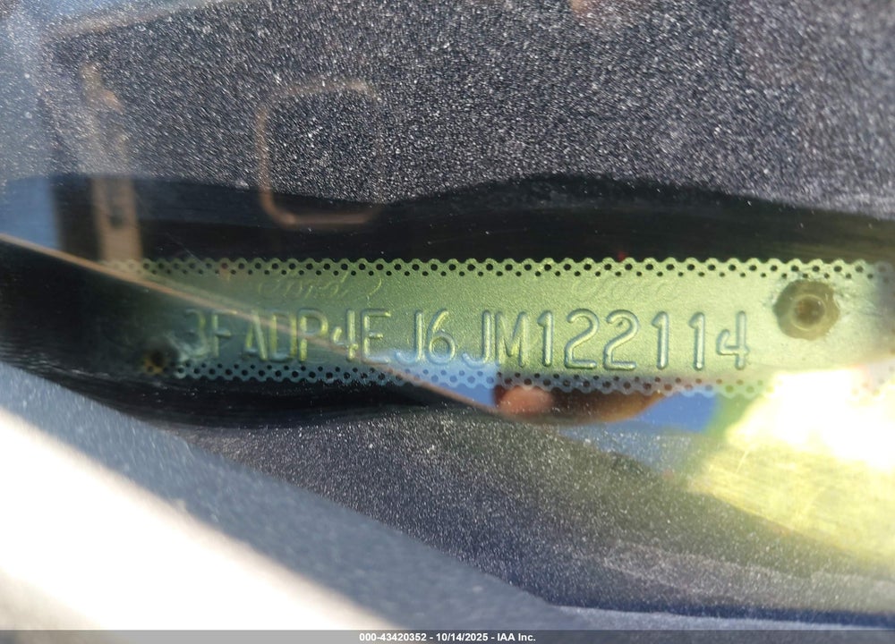 2018 FORD FIESTA VIN: 3FADP4EJ6JM122114