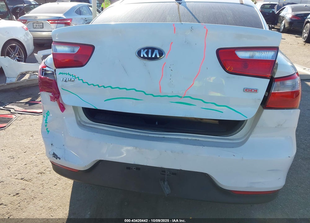 2016 KIA RIO LX VIN: KNADM4A3XG6621031